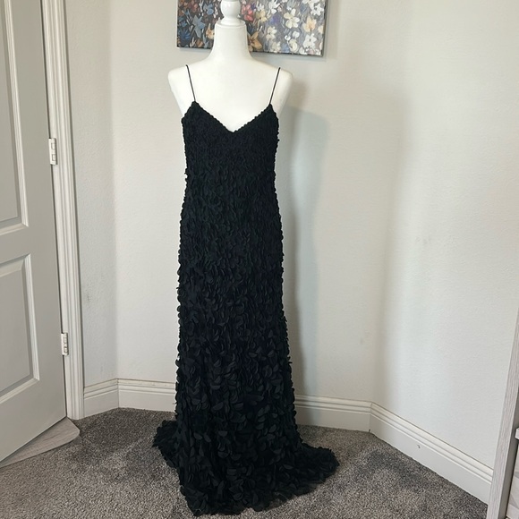 Theia Wrap Top Black Patterned main image 1